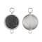 John Bead 23mm Silver Round Pendant Frames, 3ct.